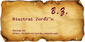Bisztrai Zorán névjegykártya